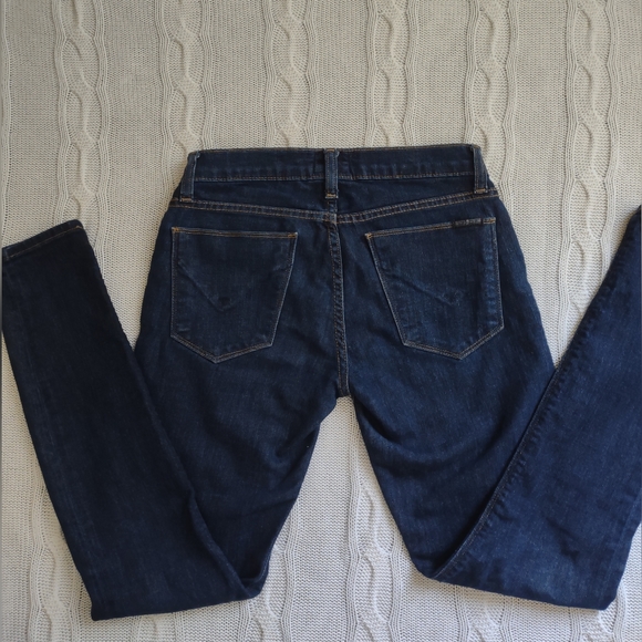 Hudson Skinny Jeans Dark Denim with Stretch Sz. 24 - Picture 3 of 8